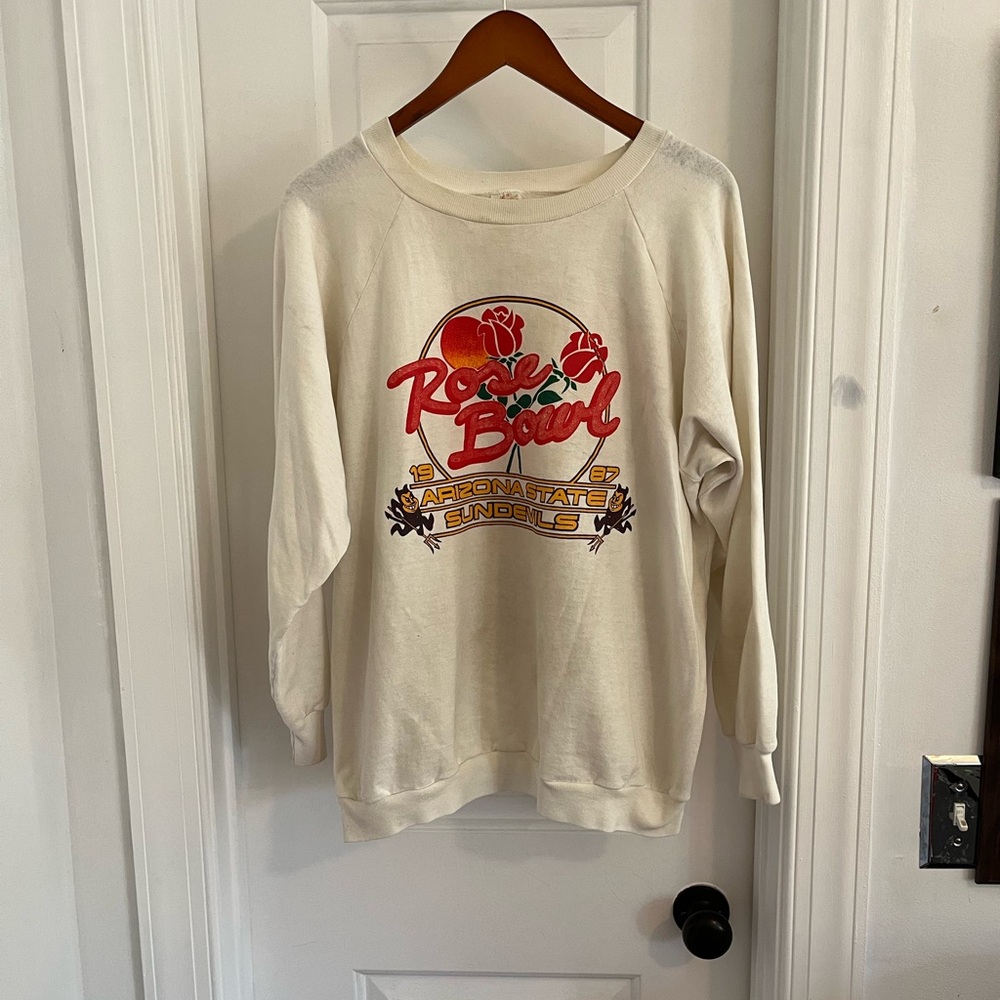 Vintage 80’s Arizona State Sun Devils Rose Bowl Crewneck